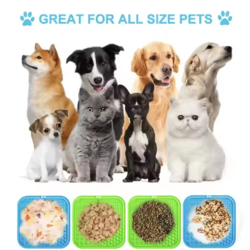 Dog Slow Feeder Lick Mat with Suction Cup – All Breeds Slow Feeder Lick Mat Babs