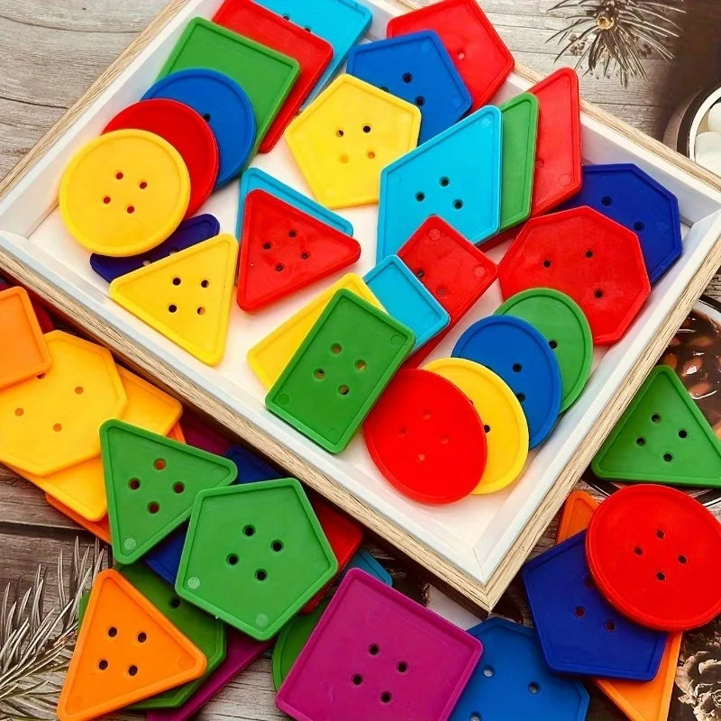 50Pcs Large Geometric Buttons for Sewing & DIY Crafts Craft Sewing Buttons Babs