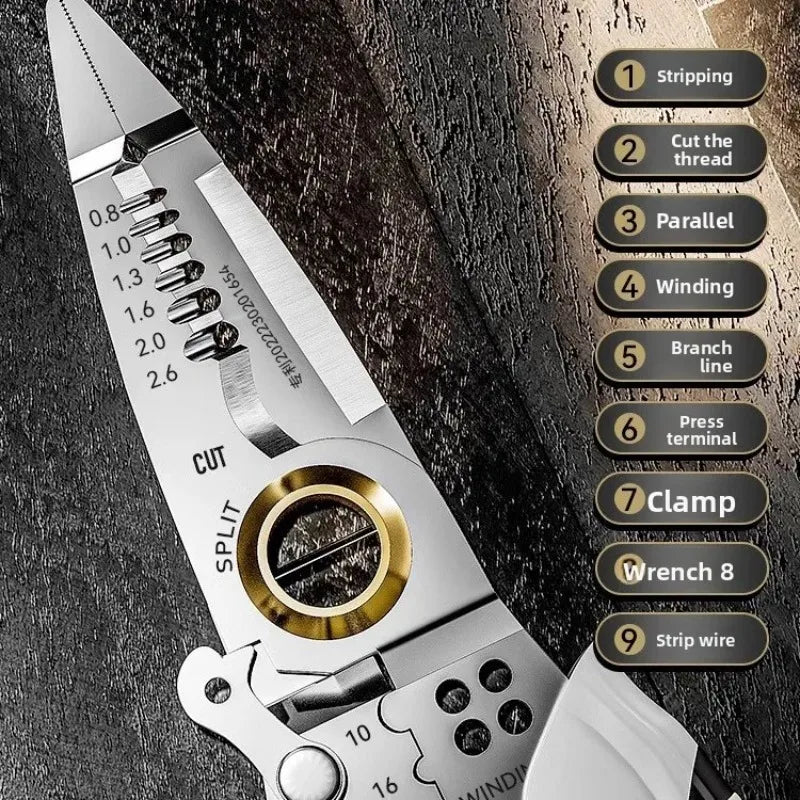 Wire Stripper Crimping Pliers – Multifunctional Cable Cutter Wire Stripper Pliers Babs
