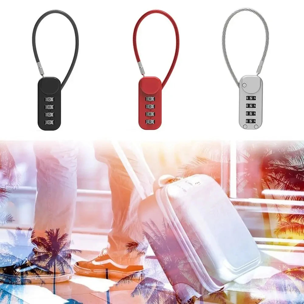 4-Digit Zinc Alloy Combination Padlock – Travel & Luggage Lock Combination Padlock Babs