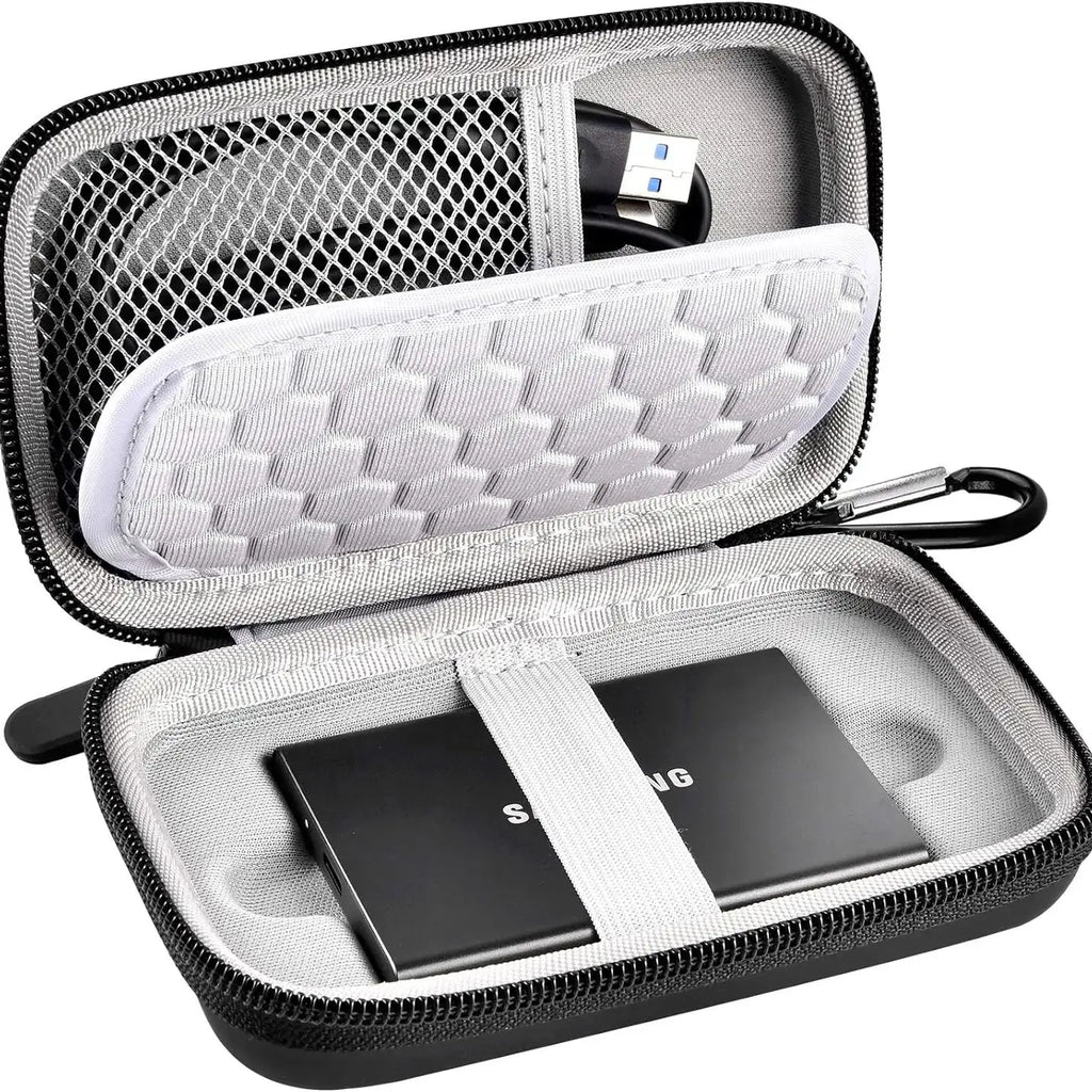 Shockproof SSD Case & Travel Bag for USB 3.2 Portable Drives SSD Carrying Case Babs black