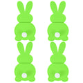4pcs Easter Felt Rabbit Cutlery Holder Bags | Party Tableware Cutlery Holder Bags Babs Green