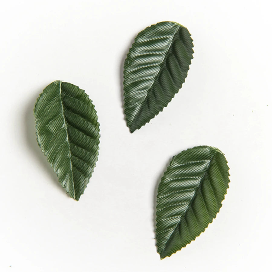 Silk Green Leaf Artificial Flowers for Wedding & Home Decor Artificial Silk Leaves Babs Style 4 5.5CM 100PCS