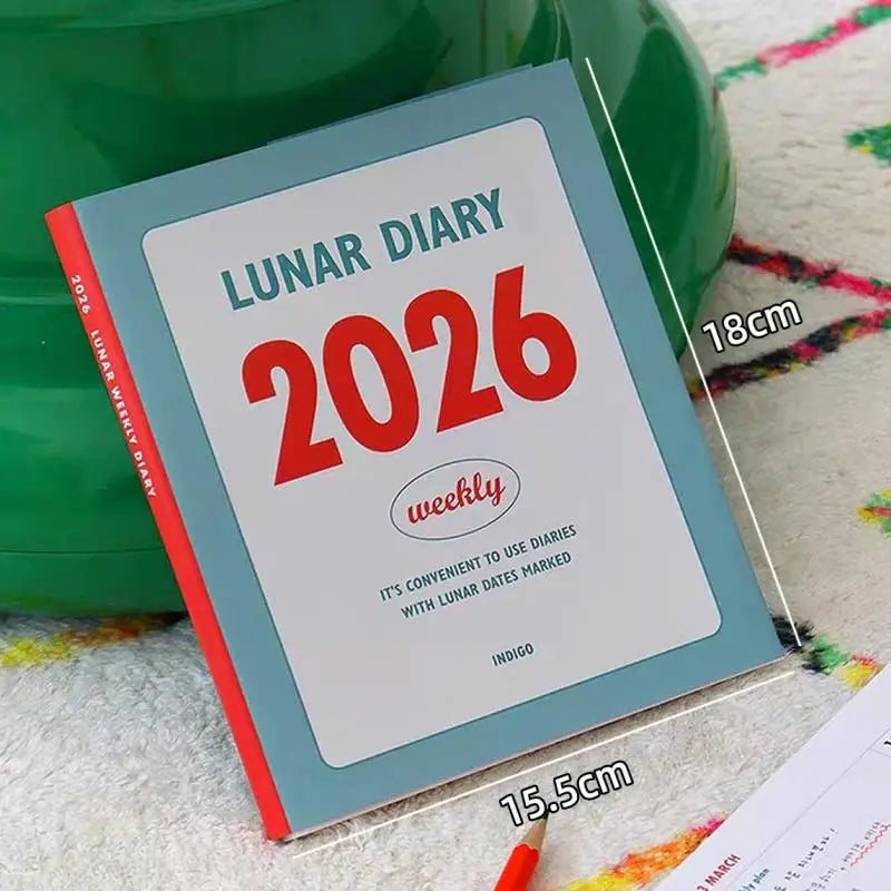 2026 Retro Minimalist Planner – Daily Schedule & Study Journal Planner Notebook Babs