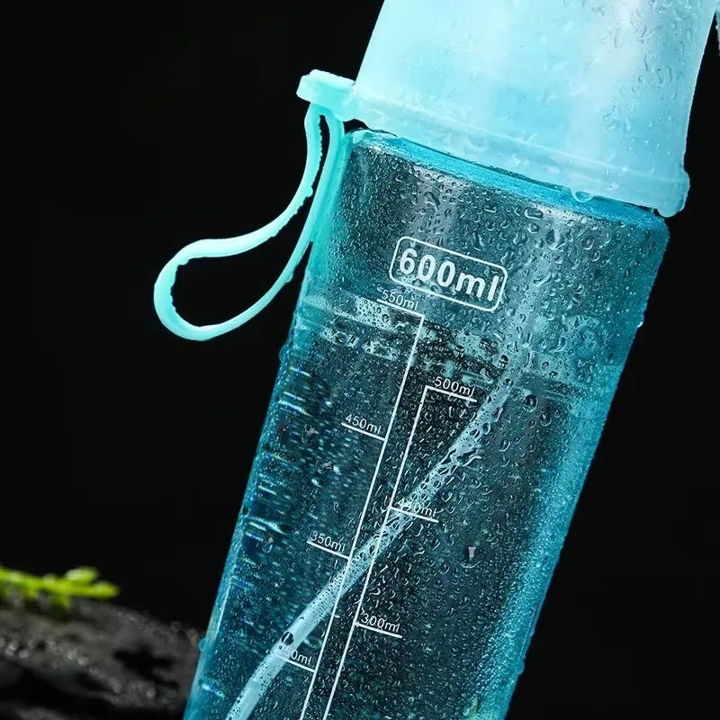 Cooling Mist Spray Water Bottle 650ml – Portable Sports Travel Mist Spray Water Bottle Babs