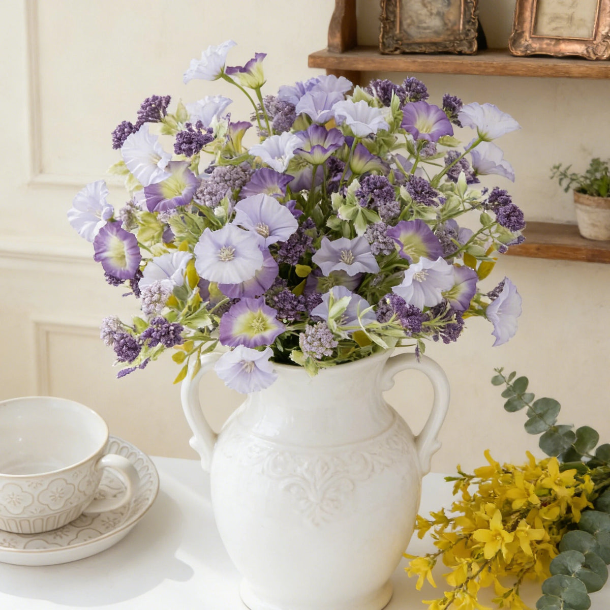 Silk Morning Glory Artificial Flowers for Wedding & Home Décor Artificial Silk Flowers Babs