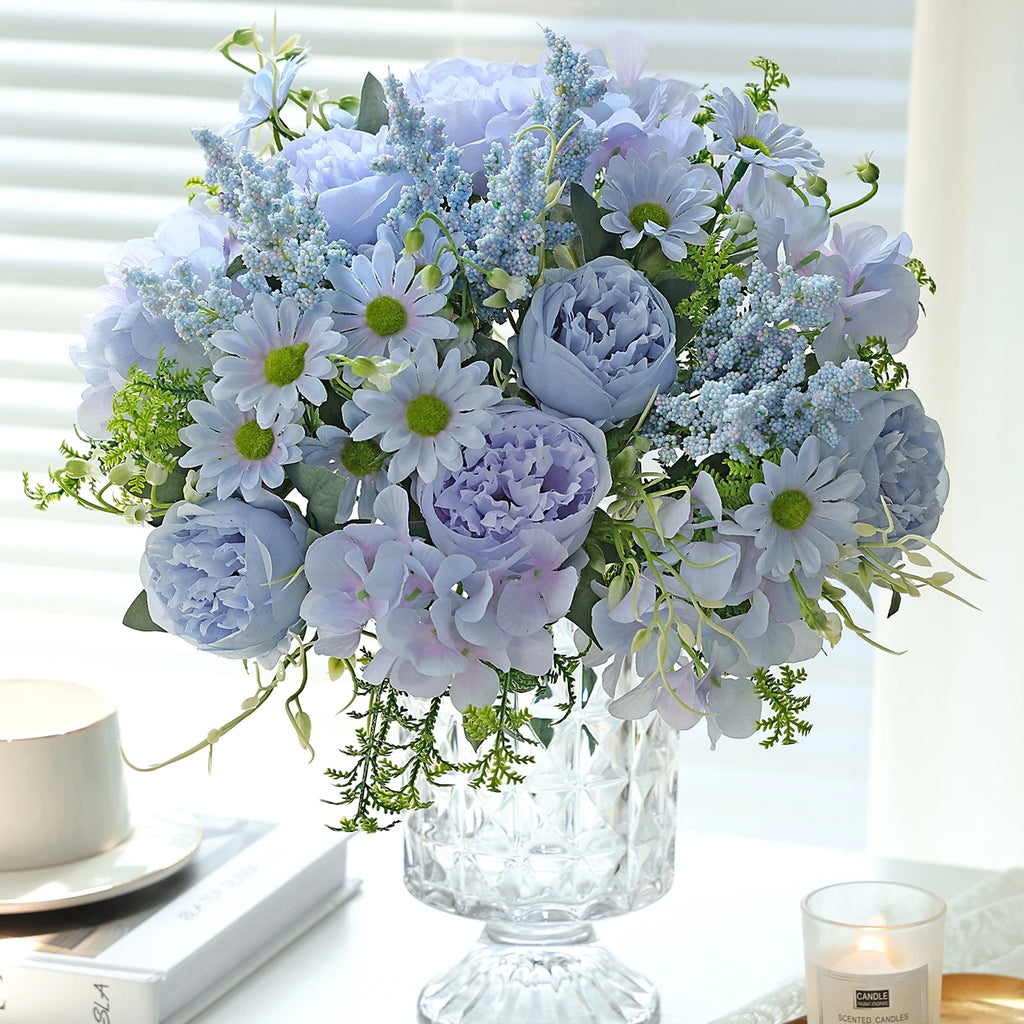 Silk Peony Artificial Flower Bouquet for Wedding & Home Decor Artificial Flower Bouquet Babs