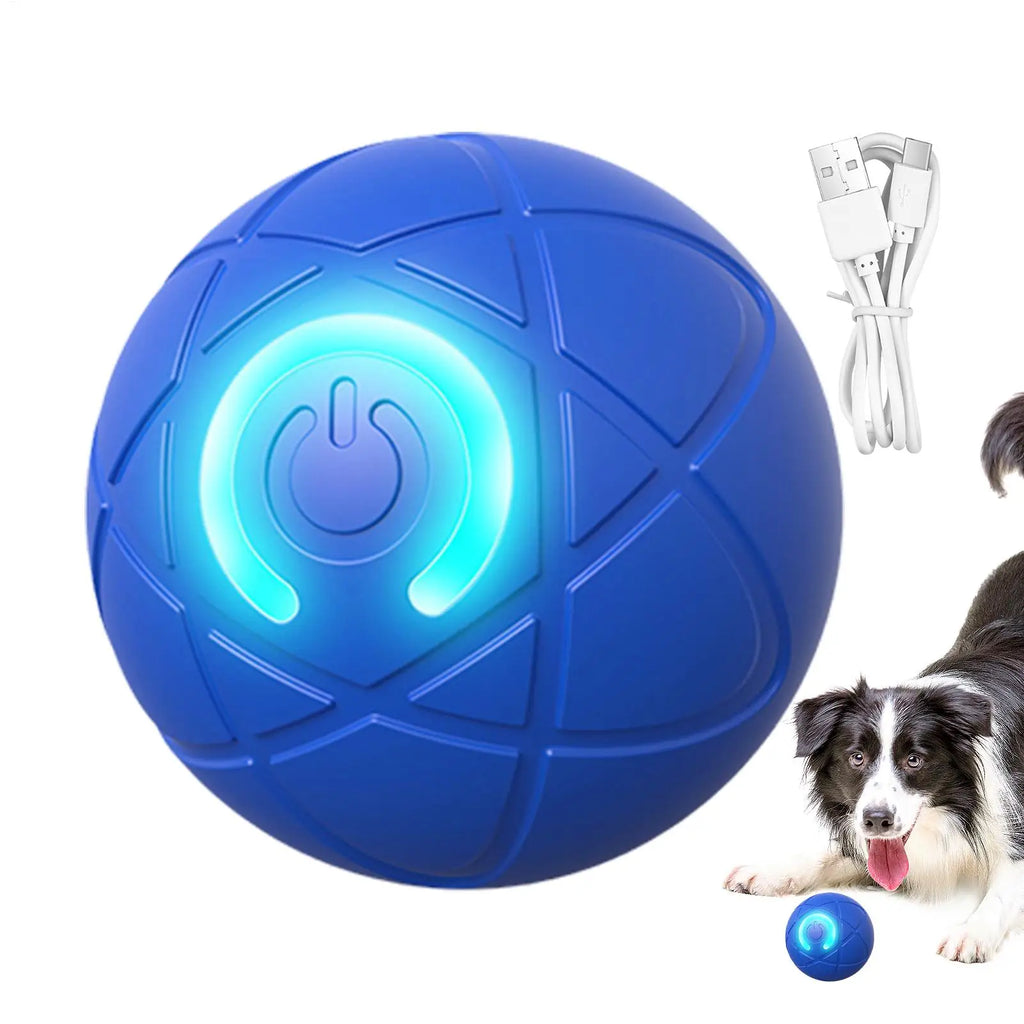 Interactive LED Rolling Ball Toy for Dogs & Cats | USB Rechargeable Interactive Pet Toy Babs