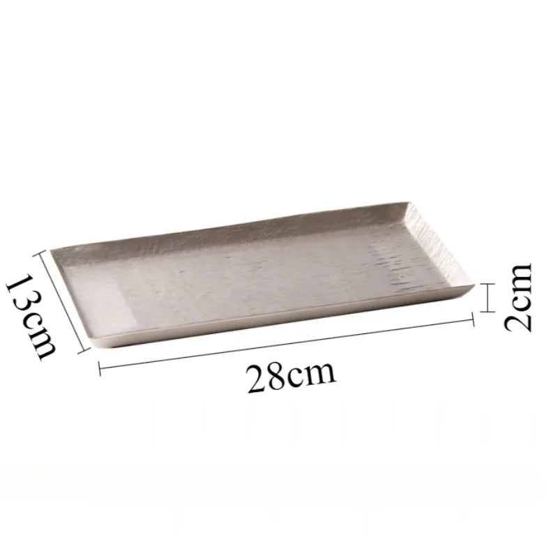 Aluminum Decorative Storage Tray – Modern Luxury Organizer Decorative Organizer Tray Babs Small-28X13X2CM