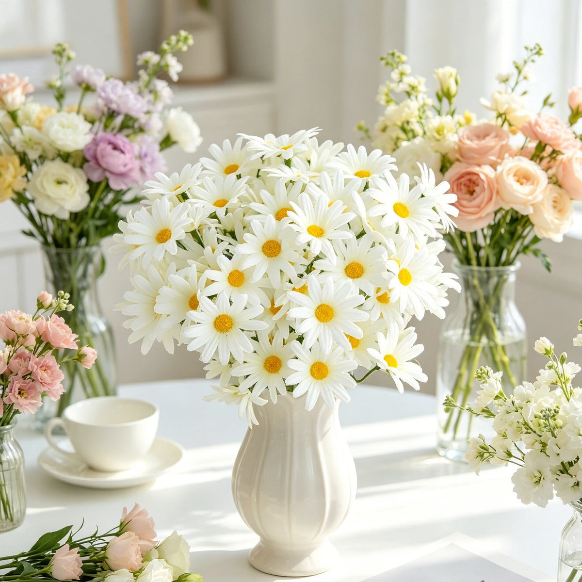 Silk Chrysanthemum Artificial Flowers – Wedding & Home Décor Artificial Silk Flowers Babs
