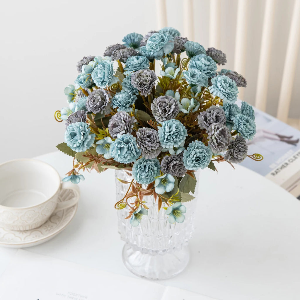 Artificial Silk Carnation Bouquet for Wedding & Home Décor Artificial Flowers Babs