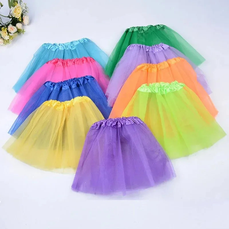 Girls Pink Tutu Skirt | Princess Party & Birthday Ball Gown Girls Tutu Skirt Babs