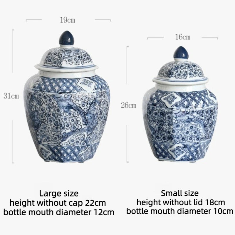 Handmade Ceramic Vase | New Chinese Style Porcelain Home Décor Decorative Ceramic Vase Babs
