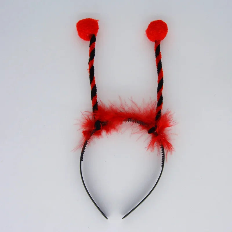 20pcs Animal Antenna Headbands – Bee Ladybug Party Cosplay Set Costume Headbands Babs