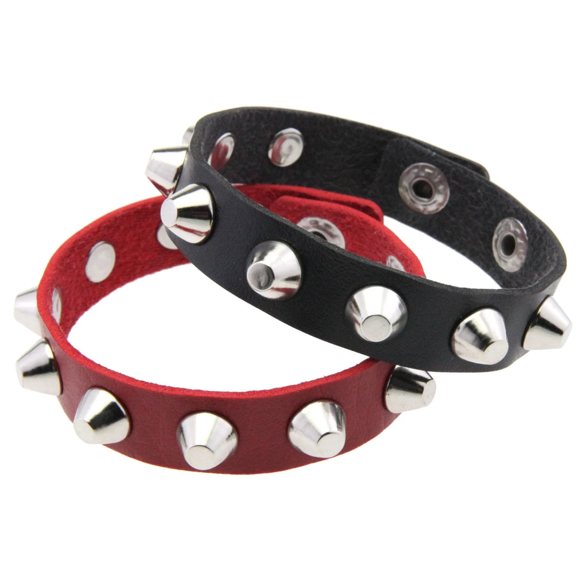 Punk PU Leather Rivet Cuff Bracelet – Unisex Rock Style Leather Cuff Bracelet Babs