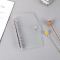 A5/A6 Transparent Glitter PVC Ring Binder Planner File Folder Ring Binder Planner Babs A5