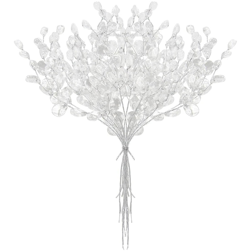 Crystal Acrylic Water Droplet Flowers for Wedding & DIY Decor Artificial Flower Heads Babs