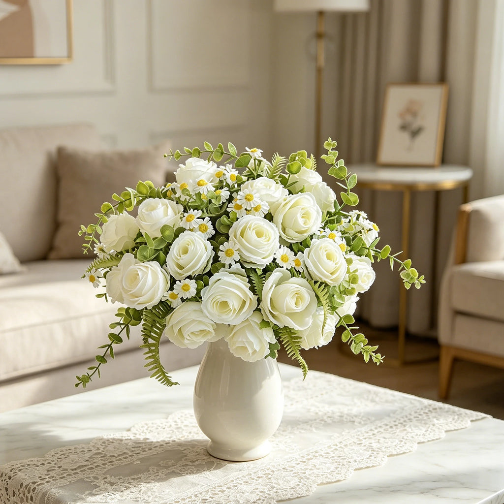 Artificial Silk Rose Bouquet for Wedding & Home Décor Artificial Silk Roses Babs