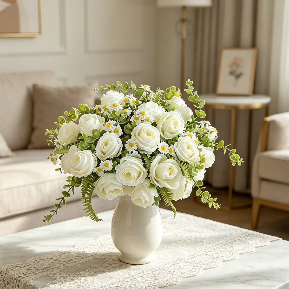 Artificial Silk Rose Bouquet for Wedding & Home Décor Artificial Silk Roses Babs