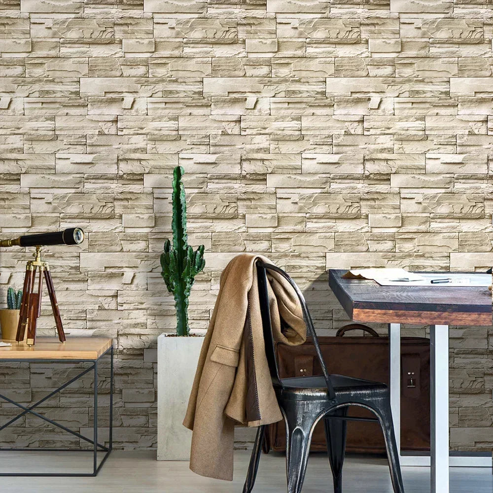 3D Faux Brick Peel & Stick Wallpaper – Self-Adhesive Vinyl Peel & Stick Wallpaper Babs
