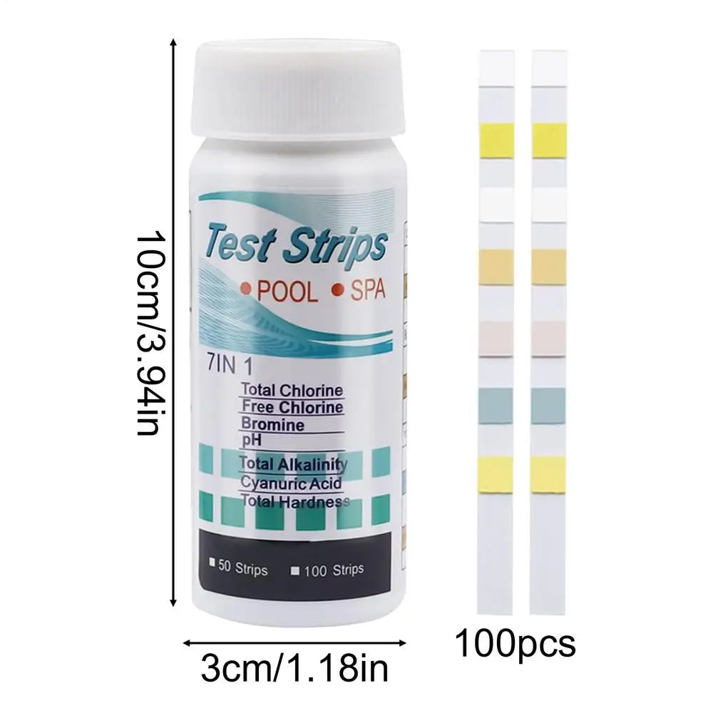 100pcs pH Test Strips – Pool, Spa & Aquarium Water Tester Water Test Strips Babs 1 bottle