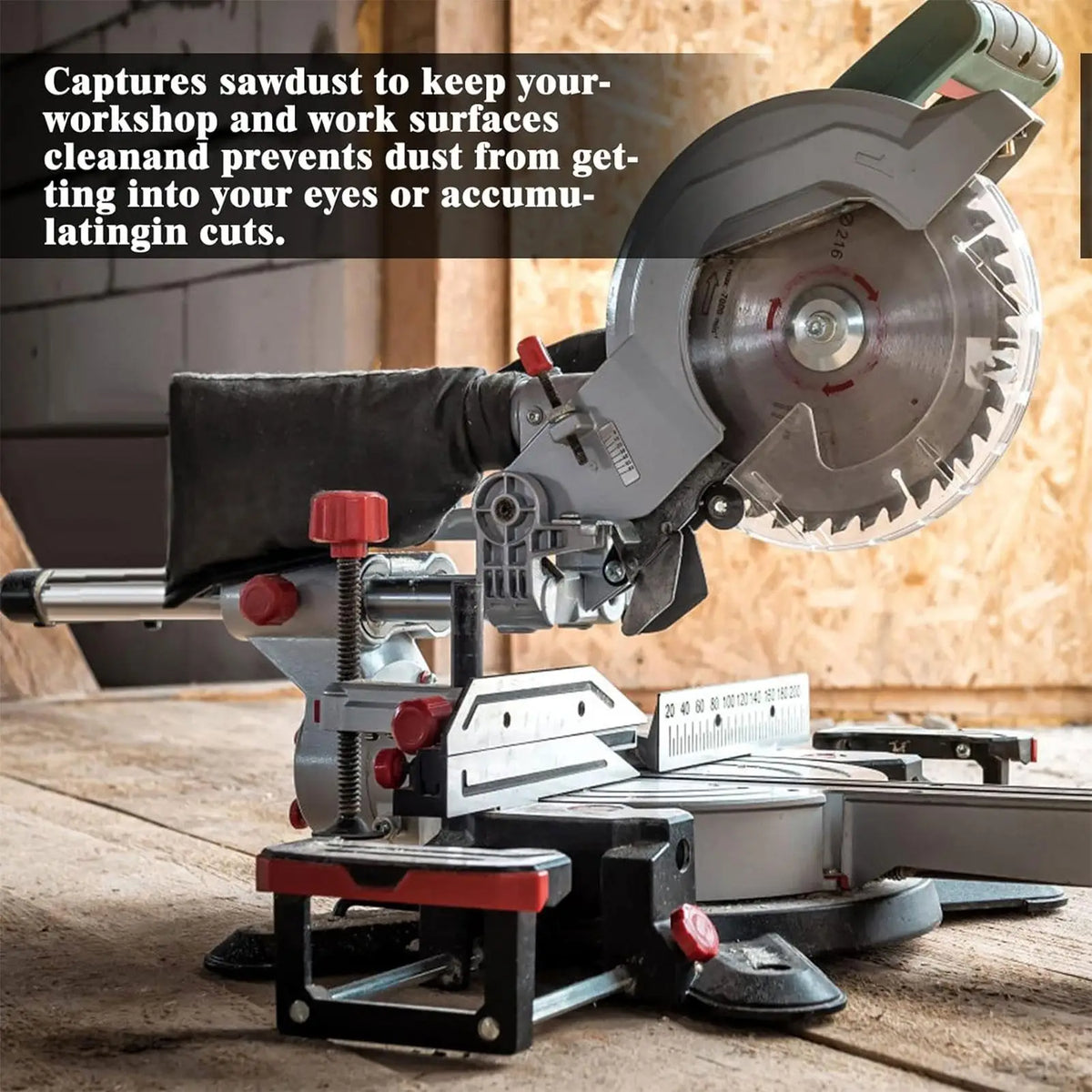 Miter Saw Dust Collection Bag with Zipper – 255 Model Dust Collection Bag Babs