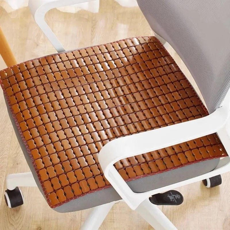 Bamboo Cool Chair Mat – Breathable Foldable Seat Cushion 40×40cm Bamboo Seat Cushion Babs