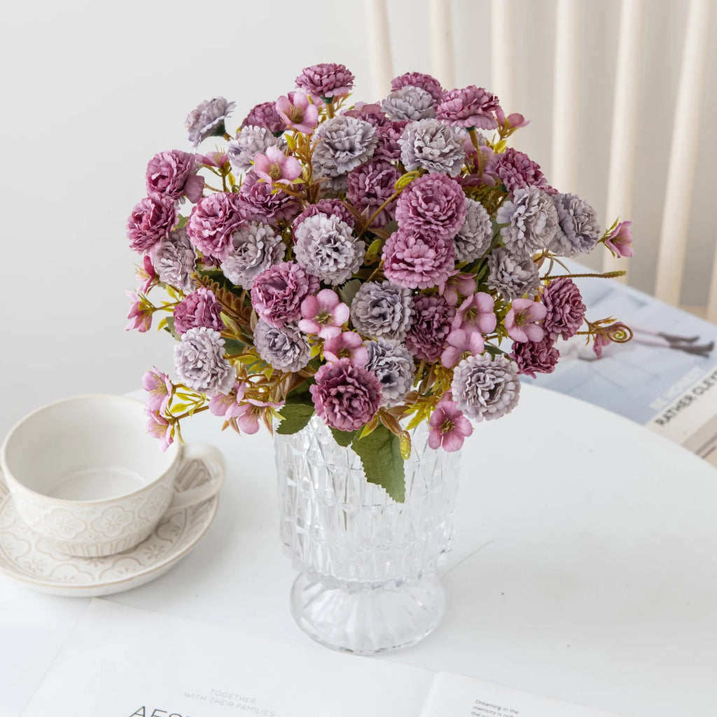 Artificial Silk Carnation Bouquet for Wedding & Home Décor Artificial Flowers Babs