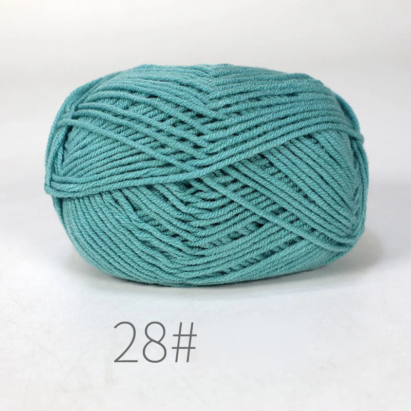 10 Balls 500g Soft Milk Cotton Yarn for Knitting & Crochet Knitting Crochet Yarn Babs 28 10pcs