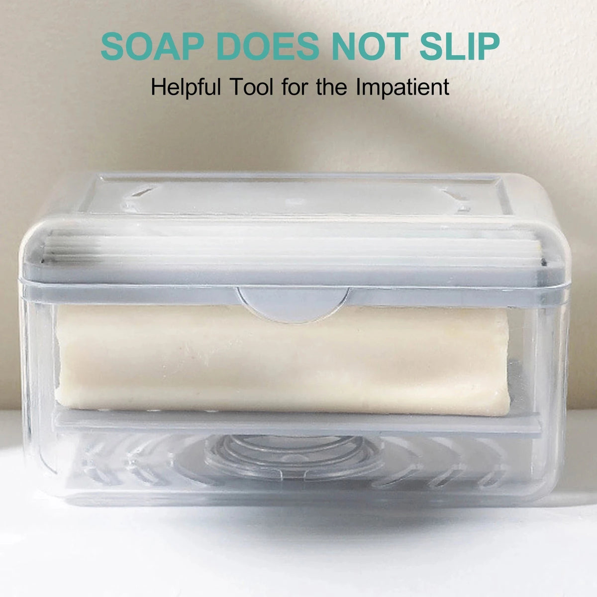 Roller Soap Dish Holder with Drain & Sponge | 2-in-1 Soap Dish Holder Babs