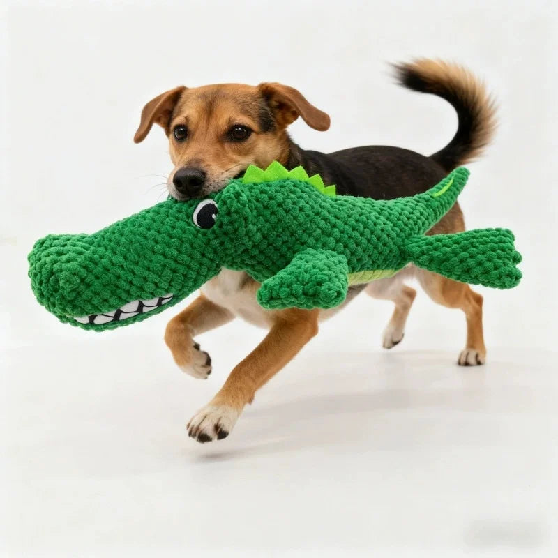 Plush Squeaky Dog Toy – Dinosaur Design for All Dog Sizes Squeaky Plush Dog Toy Babs