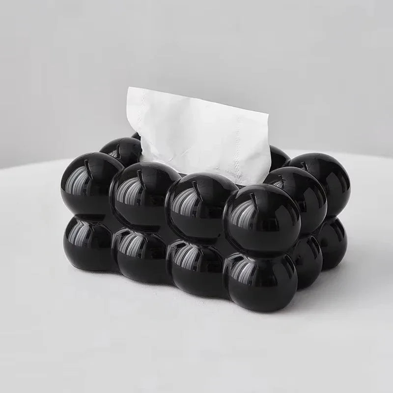Cloud Design Tissue Box – Decorative Napkin Holder Organizer Tissue Box Holder Babs black