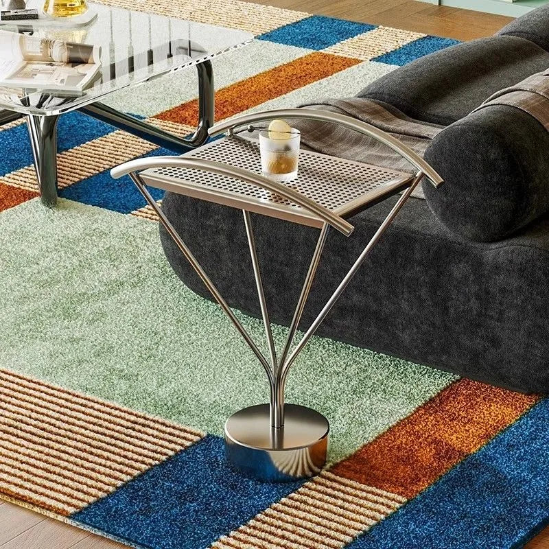 Modern Stainless Steel Coffee Table – Minimalist Living Room Side Table Coffee Side Table Babs