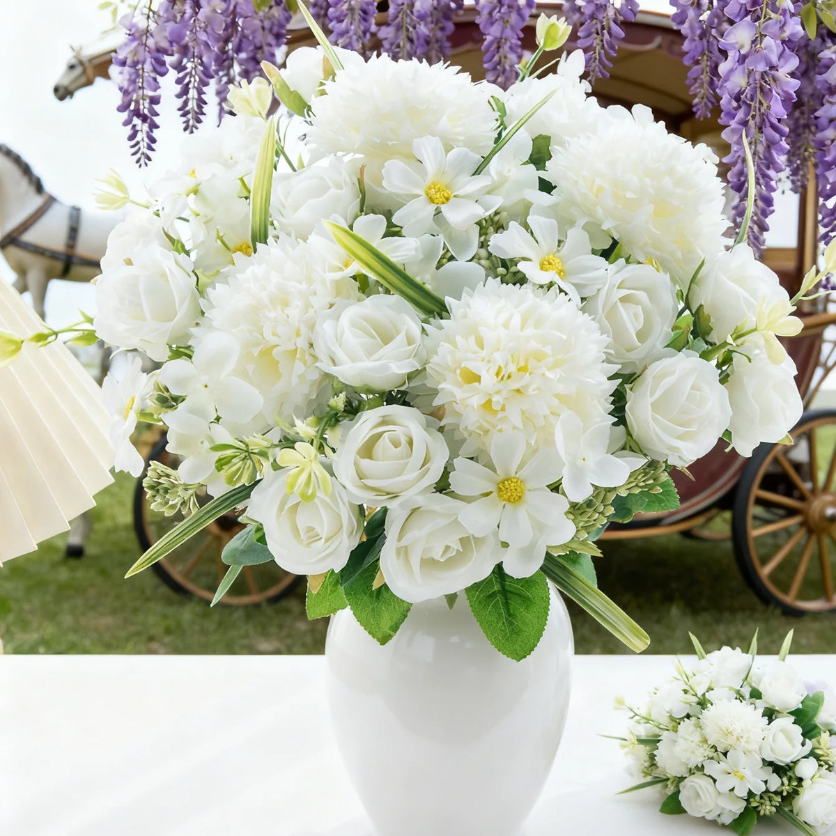 Artificial Silk Rose Bouquet for Wedding & Home Décor Artificial Flower Bouquet Babs