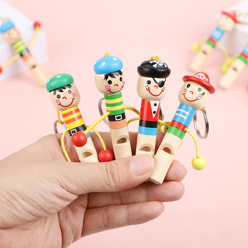 Wooden Pirate Whistles Party Favors for Kids – 5/12/20 Pcs Kids Party Whistles Babs