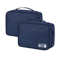 Waterproof Travel Cable Organizer Bag | USB Electronics Electronics Organizer Bag Babs 2PCS Navy Blue