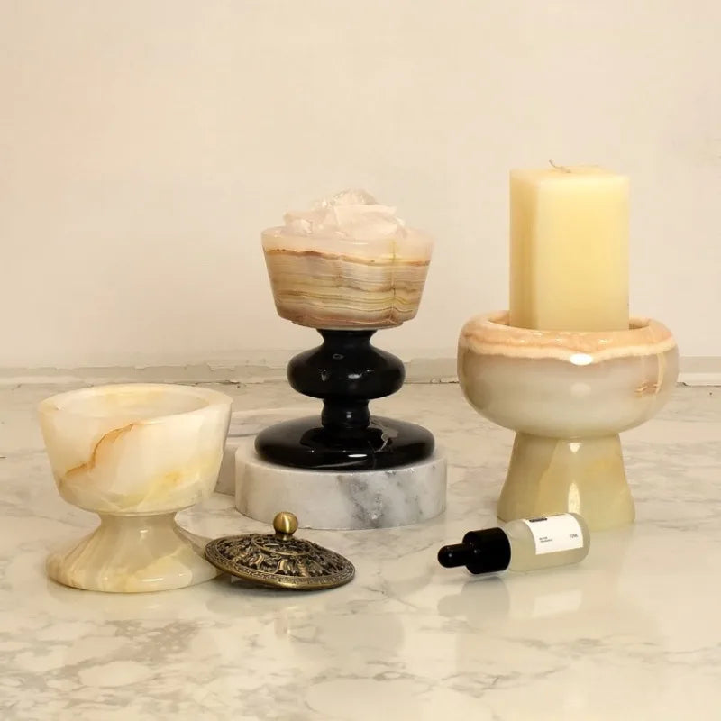 Jade Luxury Candle Holder – Elegant Wedding Centerpiece Jade Candle Holder Babs