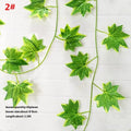 24pcs Red Maple Leaf Vine Garland – Artificial Rattan Decor Artificial Leaf Garland Babs 2