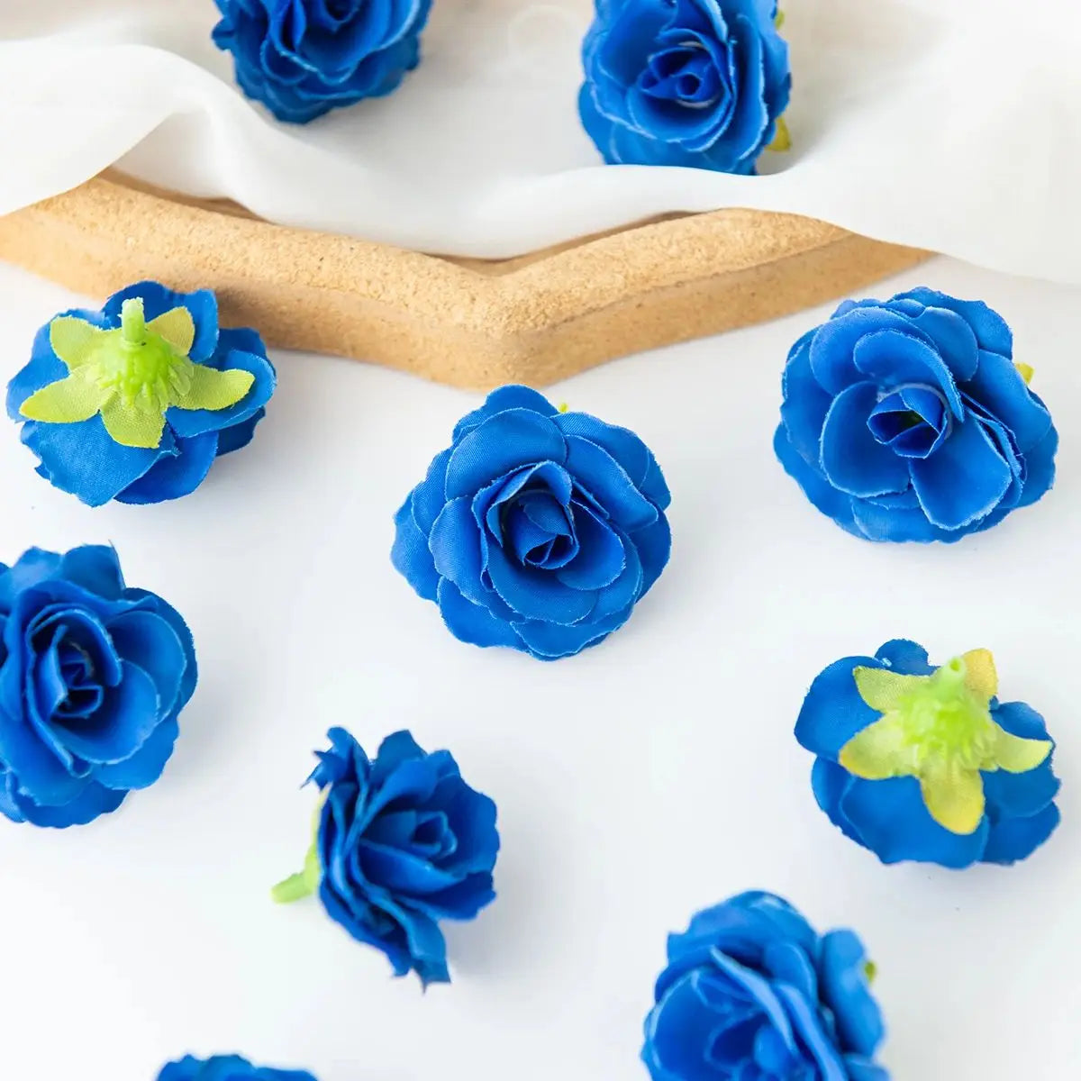 Silk Rose Tea Bud Artificial Flowers 50/100pcs – Wedding & DIY Decor Artificial Silk Flowers Babs Color6 50pcs