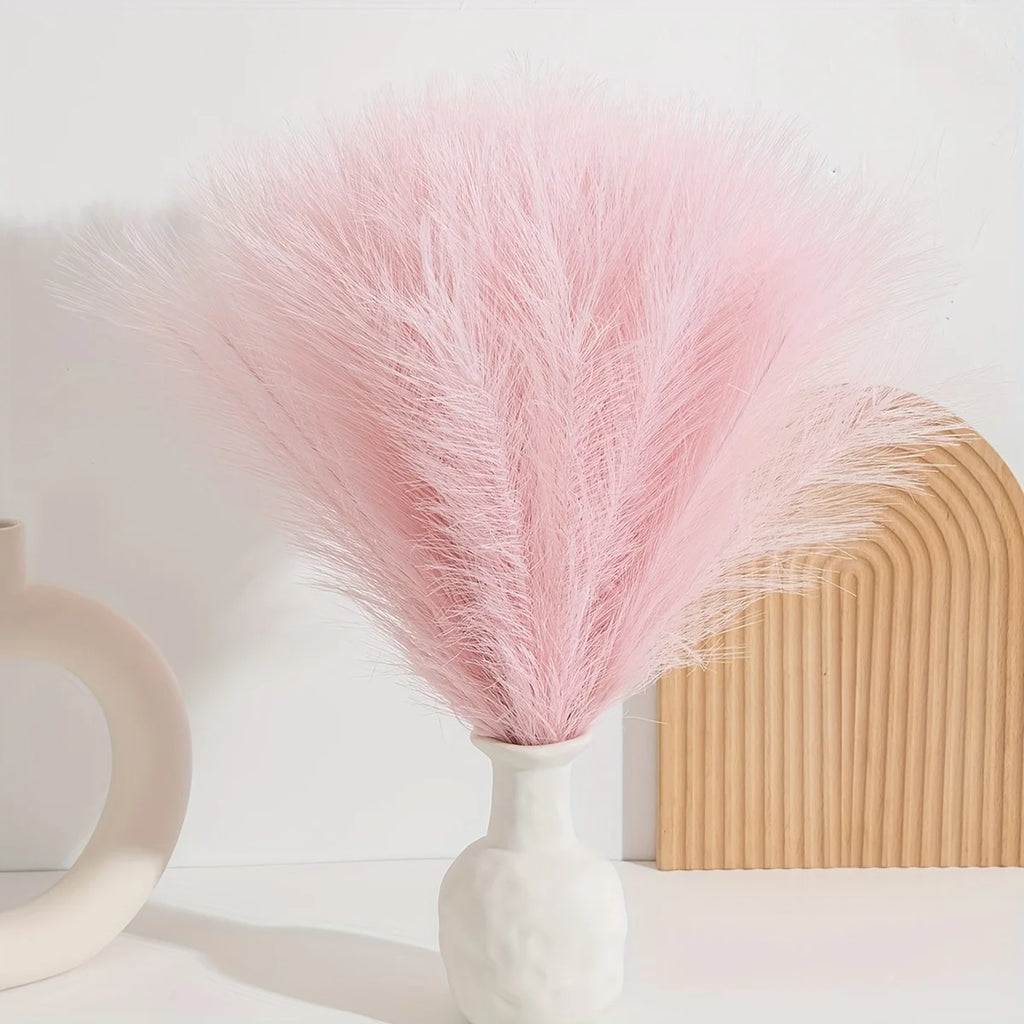 25 Pcs Artificial Pampas Grass 42cm – Home & Wedding Decor Artificial Floral Stems Babs