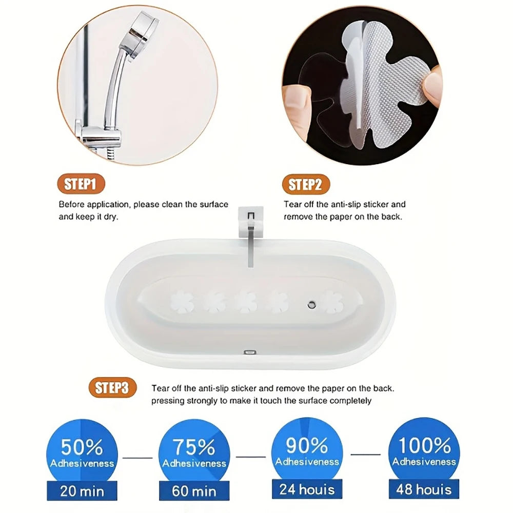 Non-Slip Bathtub Shower Stickers – Anti-Slip Safety Grip Decals Non-Slip Safety Stickers Babs