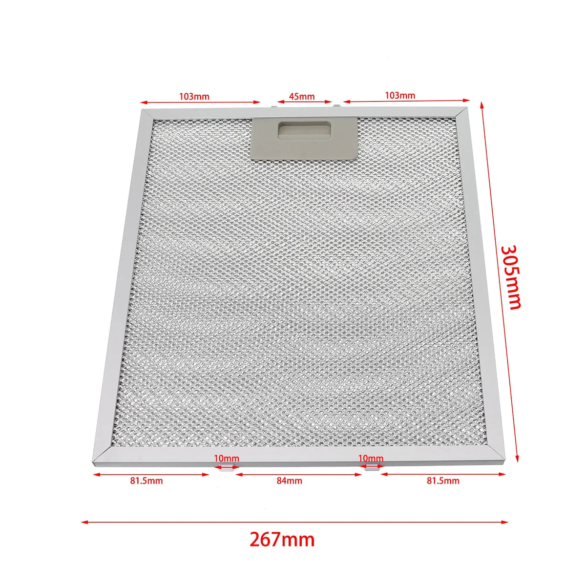 Range Hood Grease Filter Metal Mesh 305x267x9mm Kitchen Vent Range Hood Filter Babs