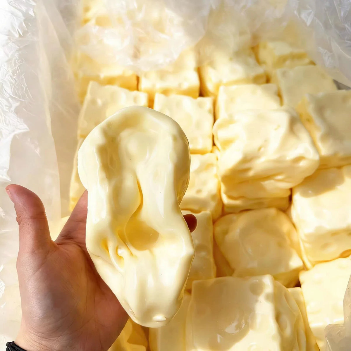 Giant Cheese Squishy Slow Rebound Squeeze Cube Fidget Toy Novelty Fidget Toy Babs