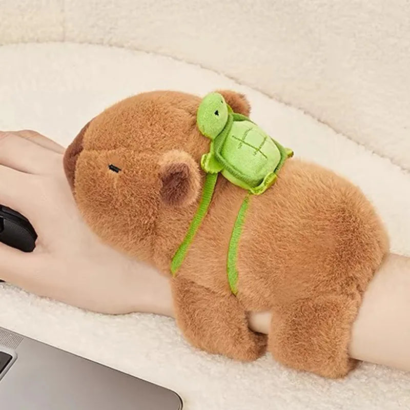 Capybara Slap Snap Bracelet Plush Wristband Kids Gift Snap Wristband Toy Babs