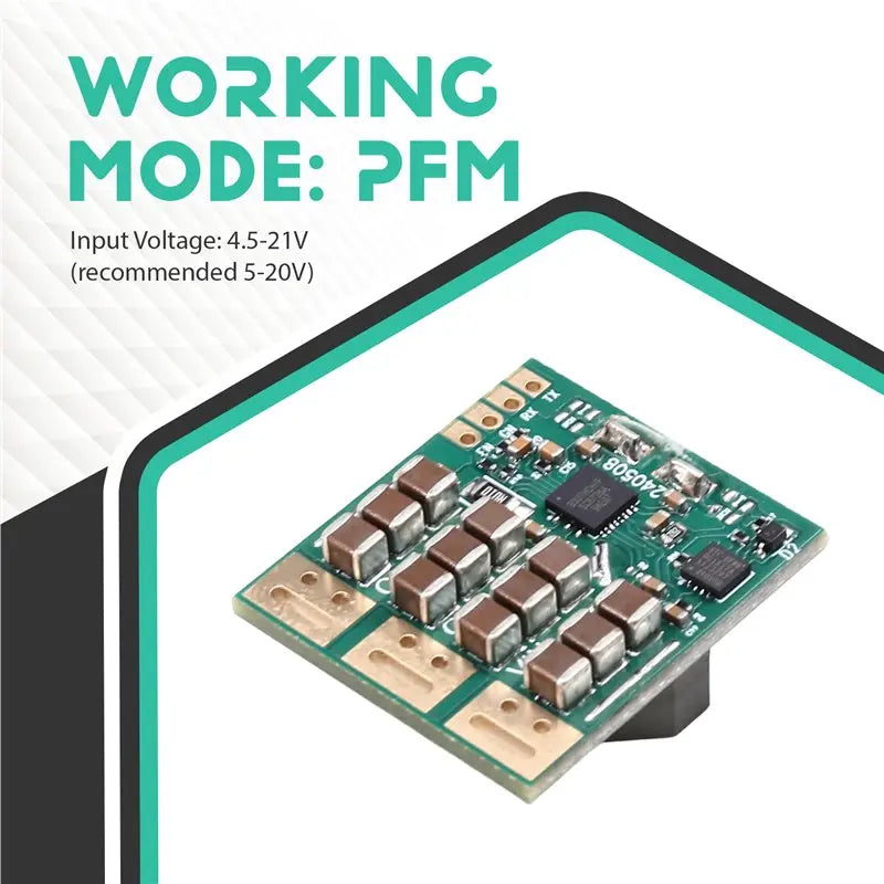 DC-DC Buck-Boost Module 4.5–21V to 5V, 3A Current Limit Buck-Boost Converter Babs