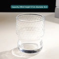 Hammered Glass Cup – Stylish Luxury Drinkware for Home Glass Tumbler Babs hammer pattern 201-300ml