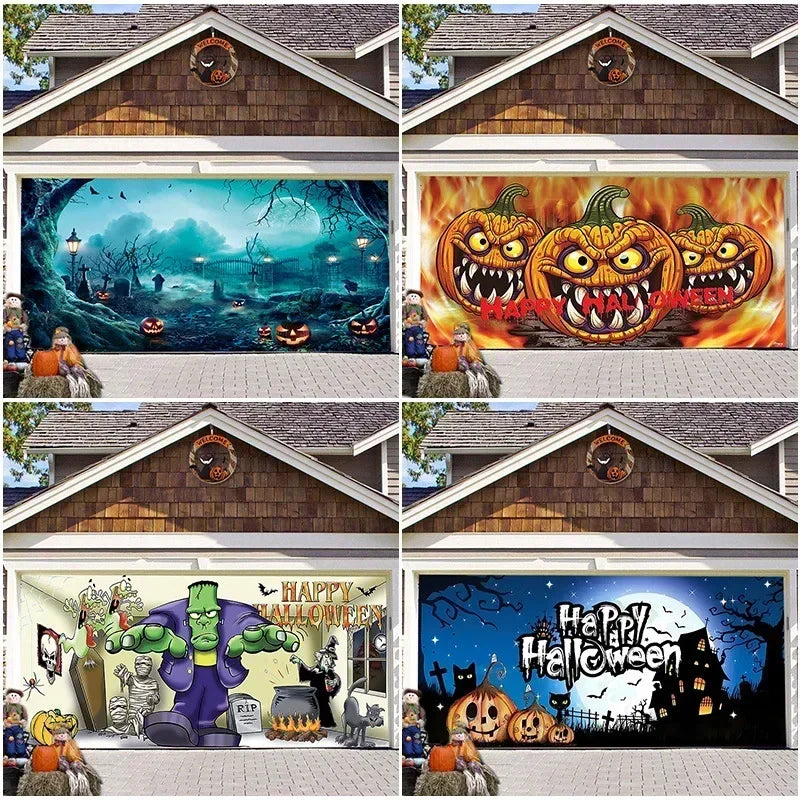 Halloween Backdrop Banner Tapestry – Scary Wall Hanging Decor Halloween Wall Tapestry Babs