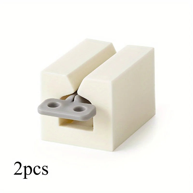 Toothpaste Tube Squeezer Clip-On Rolling Dispenser Holder Tube Squeezer Dispenser Babs white-2pcs