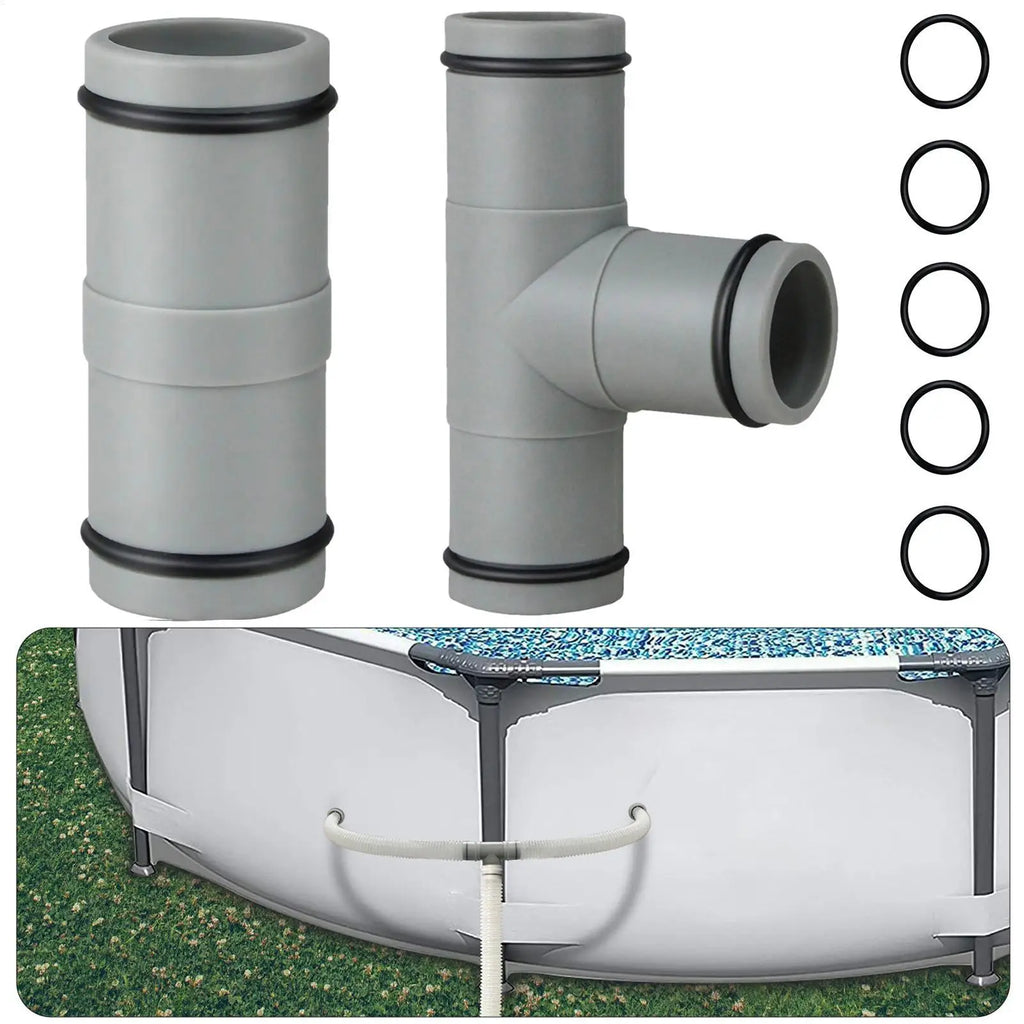 32mm T-Shape Pool Hose Connector | Universal 1.25in Pipe Joint Pool Pipe Connector Babs