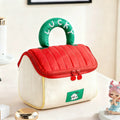 Cute House-Shaped Travel Makeup Bag – Cloud-Soft Cosmetic Pouch Cosmetic Travel Bag Babs Green Red